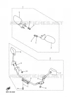 OPTIONELE ONDERDELEN SPIEGEL voor Yamaha NYTRO ER 2007