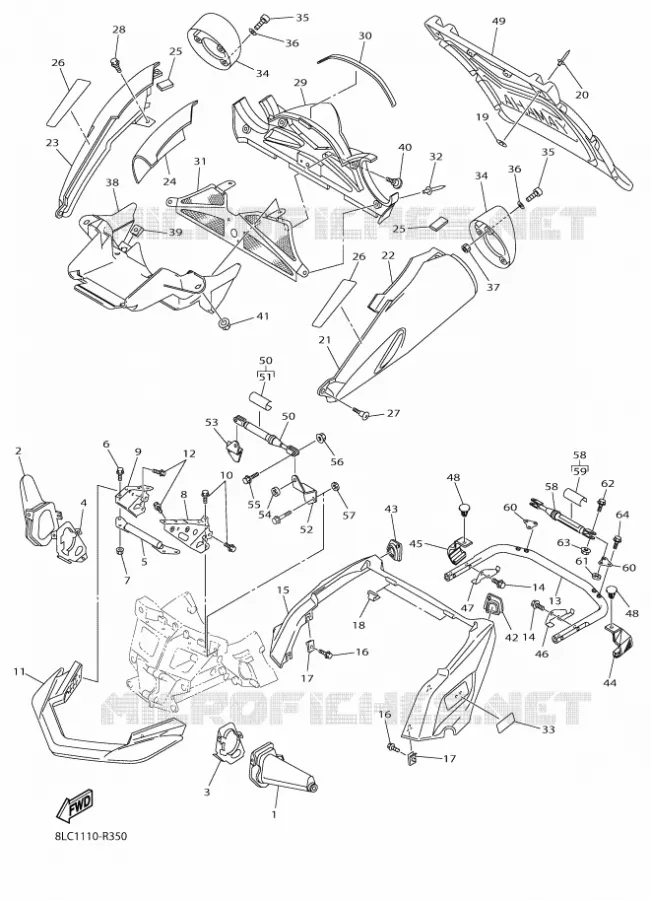 BUMPER Yamaha snowmobiles 1000 2016 RS VECTOR  RS10RL