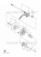 SECUNDAIRE POELIE voor Yamaha SIDEWINDER M-TX LE 162 2019