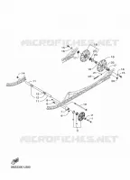 SPOOR OPHANGING 2 voor Yamaha SIDEWINDER M-TX LE 162 2019