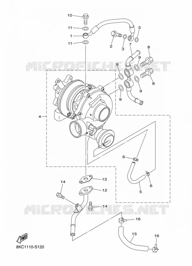 TURBOCOMPRESSOR Yamaha snowmobiles 1000 2018 SIDEWINDER  SRS10RL