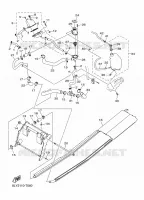 RADIATEUR / SLANG voor Yamaha SIDEWINDER S-TX DX 137 2018