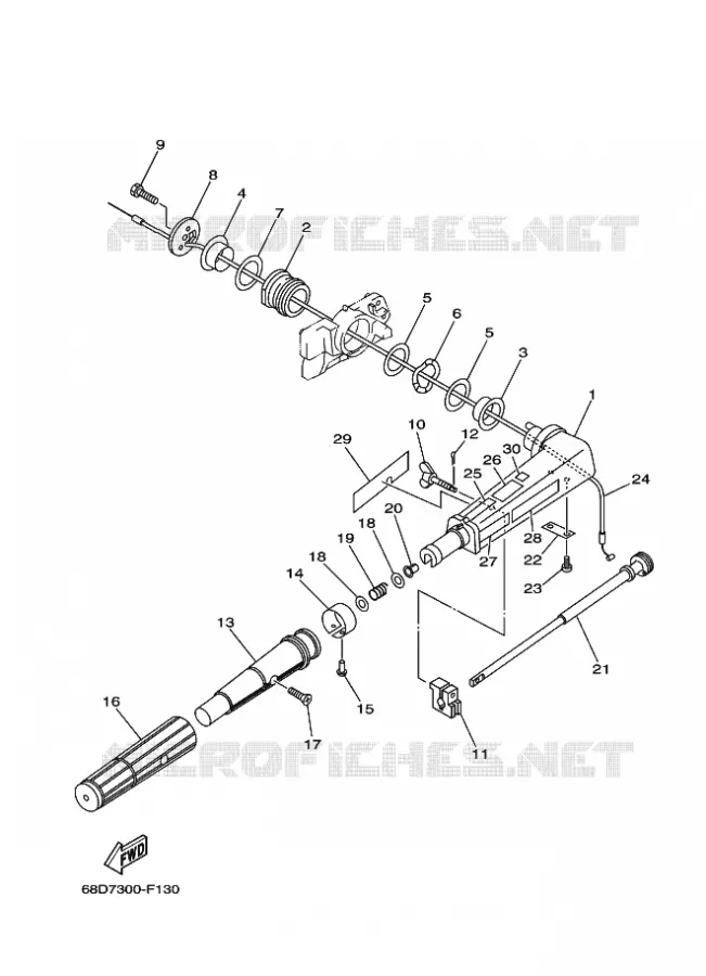 STUUR Yamaha OUTBOARD ENGINES 4hp (2.9kW) 2007 F4  F4A