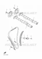 NOKKENAS / KETTING voor Yamaha SIDEWINDER X-TX LE 141 2017