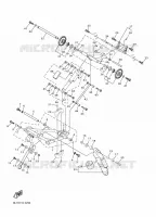 SPOOR OPHANGING 2 voor Yamaha SIDEWINDER X-TX LE 141 2017