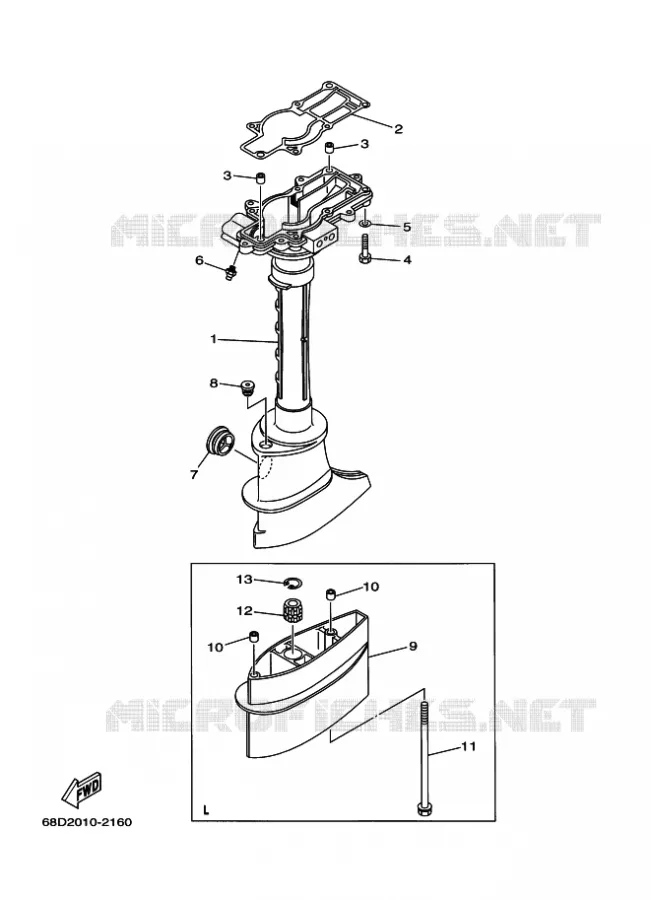 DEKSEL Yamaha OUTBOARD ENGINES 4hp (2.9kW) 2005 F4  F4AMHL