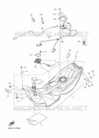 BENZINE TANK 1 voor Yamaha SRVIPER S-TX DX 146 2016