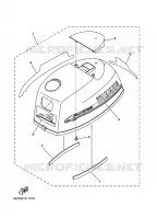 KUIP BOVENSTE voor Yamaha F4A 4 Stroke, Manual Starter, Tiller Handle, Manual Tilt 2001
