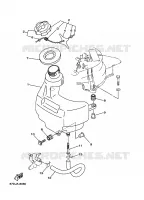 BRANDSTOF SYSTEEM 1 voor Yamaha F4A 4 Stroke, Manual Starter, Tiller Handle, Manual Tilt 1998