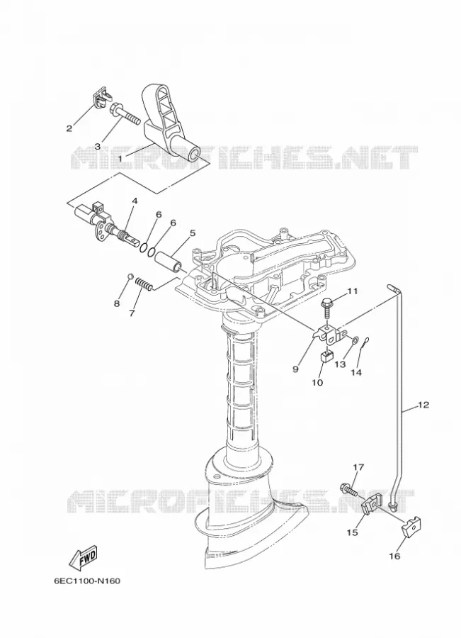 GASBEDIENING Yamaha OUTBOARD ENGINES 5hp (3.7kW) 2015 F5  F5AMHS