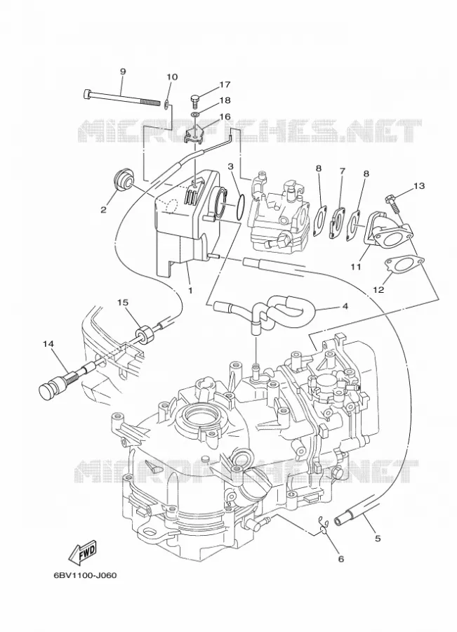 INLAAT Yamaha OUTBOARD ENGINES 5hp (3.7kW) 2012 F5  F5AMHS