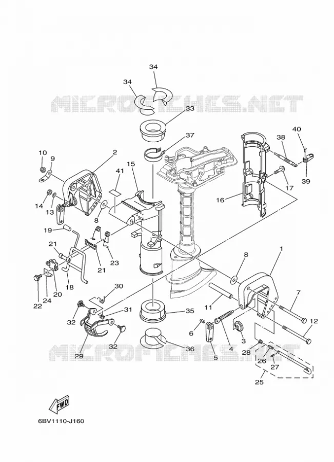 HOUDER Yamaha OUTBOARD ENGINES 5hp (3.7kW) 2012 F5  F5AMHS