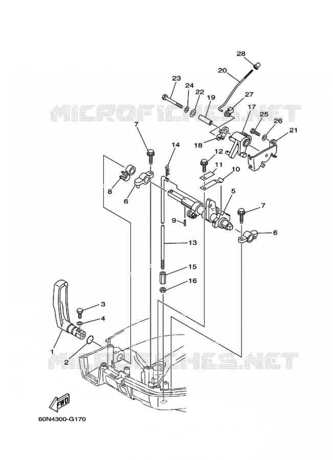 GASBEDIENING Yamaha OUTBOARD ENGINES 6hp (4.4kW) 2009 F6  F6AMHS