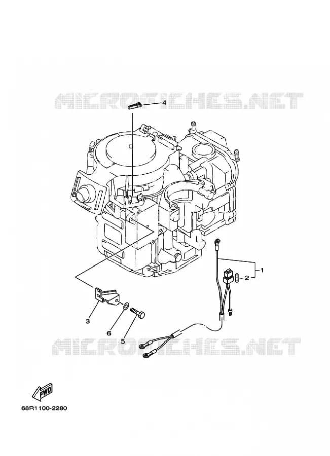OPTIONELE ONDERDELEN 2 Yamaha OUTBOARD ENGINES 6hp (4.4kW) 2005 F6  F6AMHS