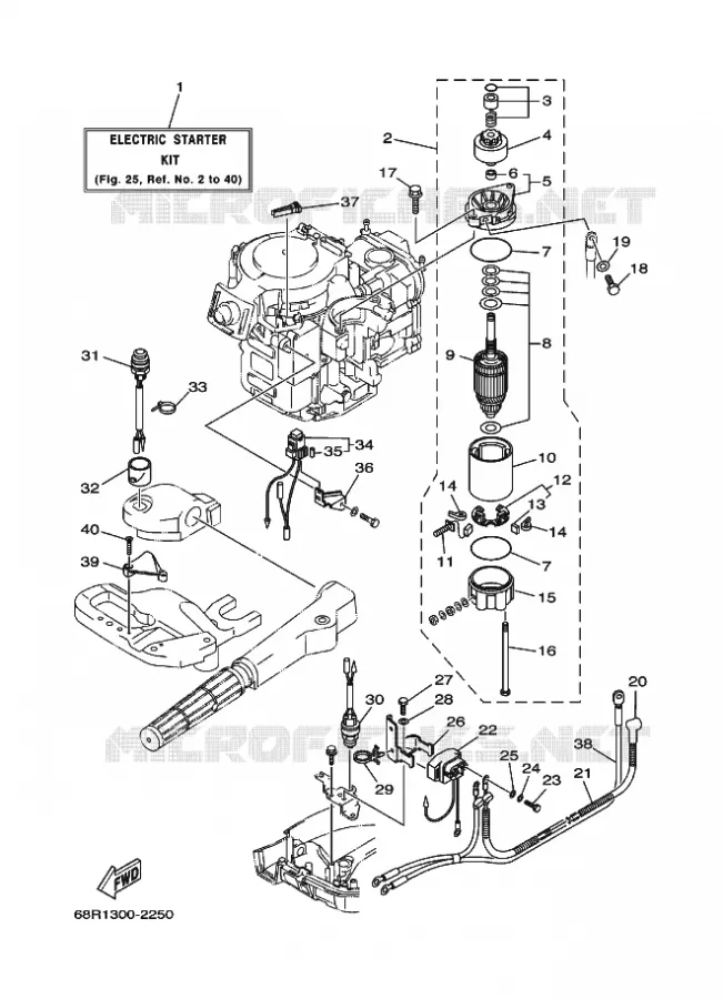 OPTIONELE ONDERDELEN Yamaha OUTBOARD ENGINES 6hp (4.4kW) 2002 F6  F6BMHS FOR SAV