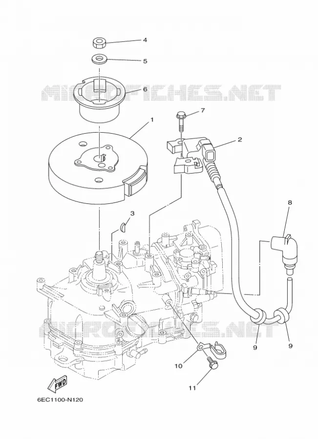 DYNAMO Yamaha OUTBOARD ENGINES 6hp (4.4kW) 2017 F6  F6CMHS