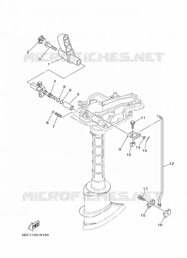 GASBEDIENING Yamaha OUTBOARD ENGINES 6hp (4.4kW) 2017 F6  F6CMHS