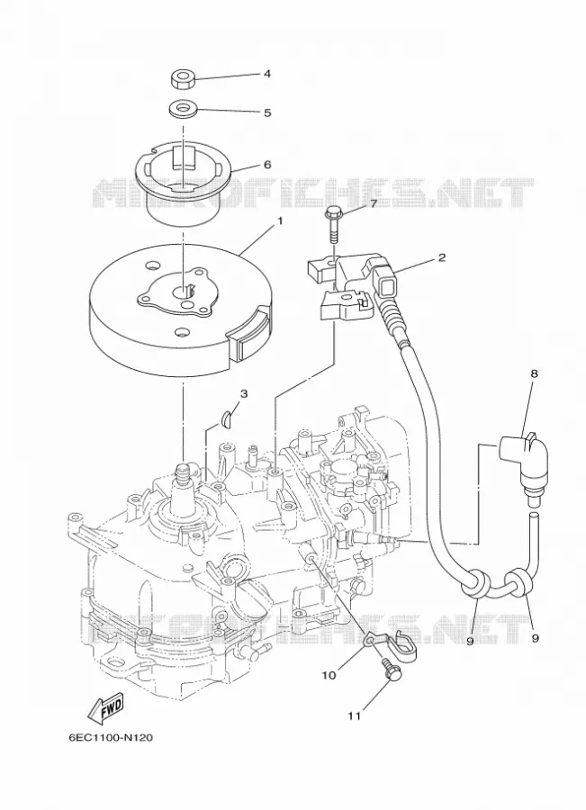 DYNAMO Yamaha OUTBOARD ENGINES 6hp (4.4kW) 2017 F6  F6CMHS