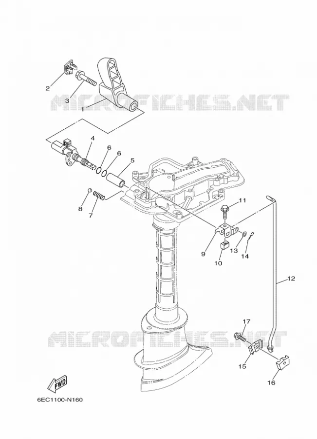 GASBEDIENING Yamaha OUTBOARD ENGINES 6hp (4.4kW) 2017 F6  F6CMHS