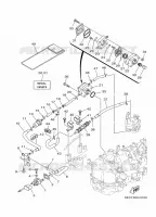 BRANDSTOF SYSTEEM 2 voor Yamaha F6C Manual Starter, Tiller Handle, Manual Tilt, Shaft 15