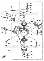 STARTMOTOR voor Yamaha F8B 4 Stroke, Electric Start 1993