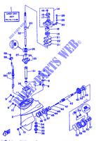DEKSEL EN TRANSMISSIE PROPELLERS 1 voor Yamaha F8B 4 Stroke, Electric Start 1992