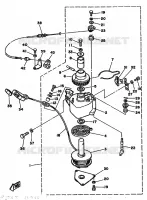 STARTMOTOR voor Yamaha F8B 4 Stroke, Electric Start 1991