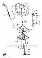 VENTILATEUR D'HUILE voor Yamaha F8B 4 Stroke, Electric Start 1991