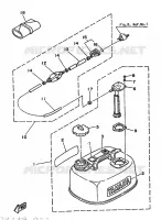 BRANDSTOF SYSTEEM 2 voor Yamaha F8B 4 Stroke, Manual Start 1986