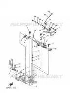 GASBEDIENING voor Yamaha F8C 4 Stroke 2001