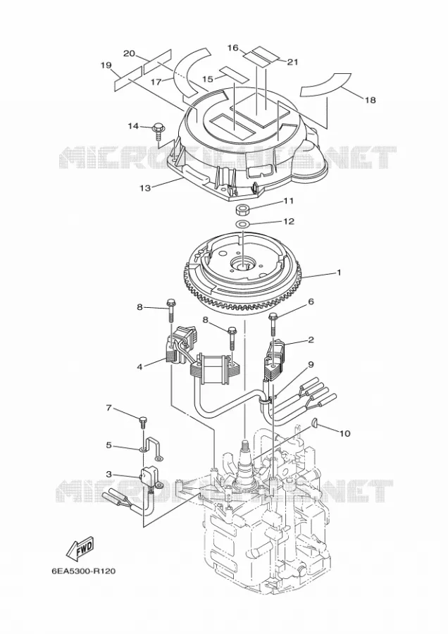 GENERATOR Yamaha OUTBOARD ENGINES 8hp (5.9kW) 2017 F8  F8FMHS