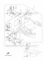 AFSTANDSBEDIENING BESLAG voor Yamaha F8F Manual Starter, Tiller Handle, Manual Tilt, Shaft 20