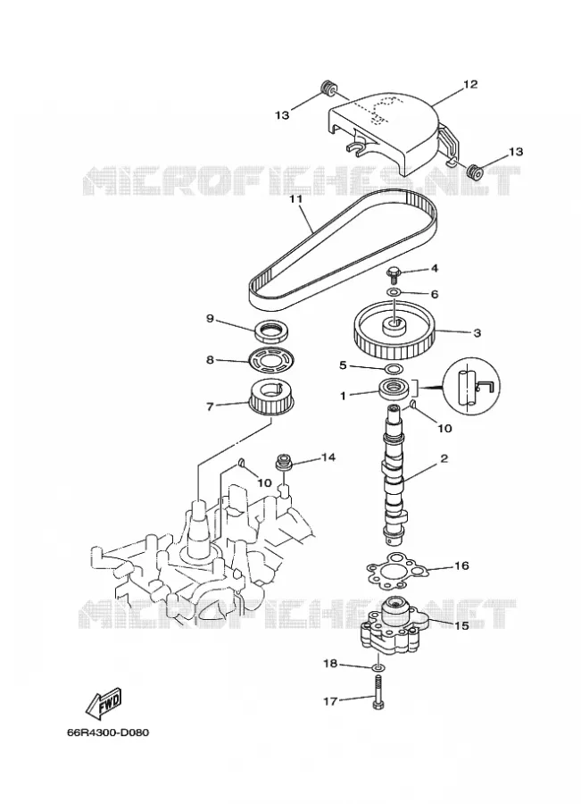 OLIEPOMP Yamaha OUTBOARD ENGINES 9.9hp (7.3kW) 2007 F9.9  F9.9C