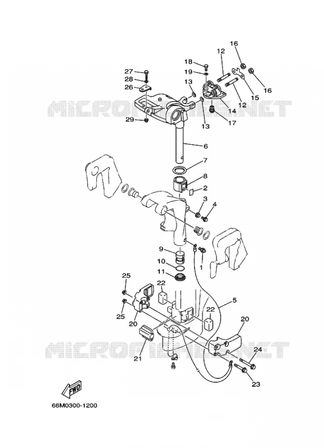 HOUDER 2 Yamaha OUTBOARD ENGINES 9.9hp (7.3kW) 2006 F9.9  F9.9CEL