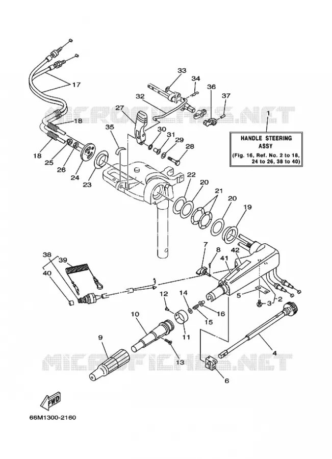 STUUR Yamaha OUTBOARD ENGINES 9.9hp (7.3kW) 2006 F9.9  F9.9CEL