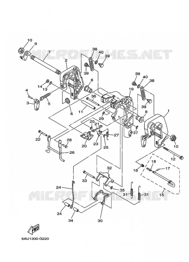 HOUDER 1 Yamaha OUTBOARD ENGINES 9.9hp (7.3kW) 2012 F9.9  F9.9FMHS