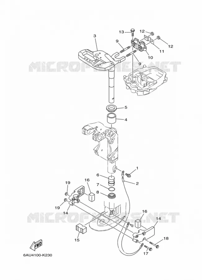HOUDER 2 Yamaha OUTBOARD ENGINES 9.9hp (7.3kW) 2012 F9.9  F9.9FMHL