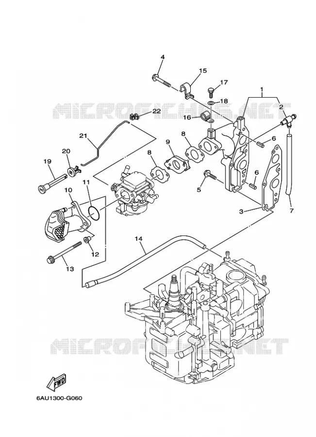 INLAAT Yamaha OUTBOARD ENGINES 9.9hp (7.3kW) 2011 F9.9  F9.9FMHL