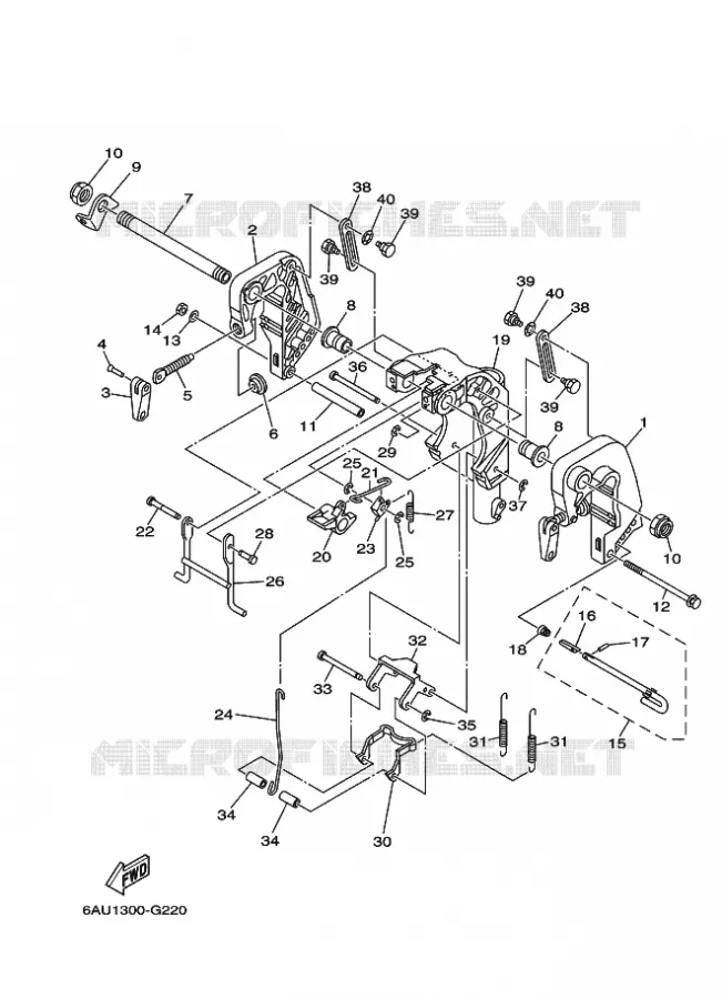 HOUDER 1 Yamaha OUTBOARD ENGINES 9.9hp (7.3kW) 2009 F9.9  F9.9FMHL