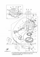 KICKSTART PEDALEN voor Yamaha F9.9H Manual & Electric Steering, Tiller Handle, Manual Tilt, Shaft 20
