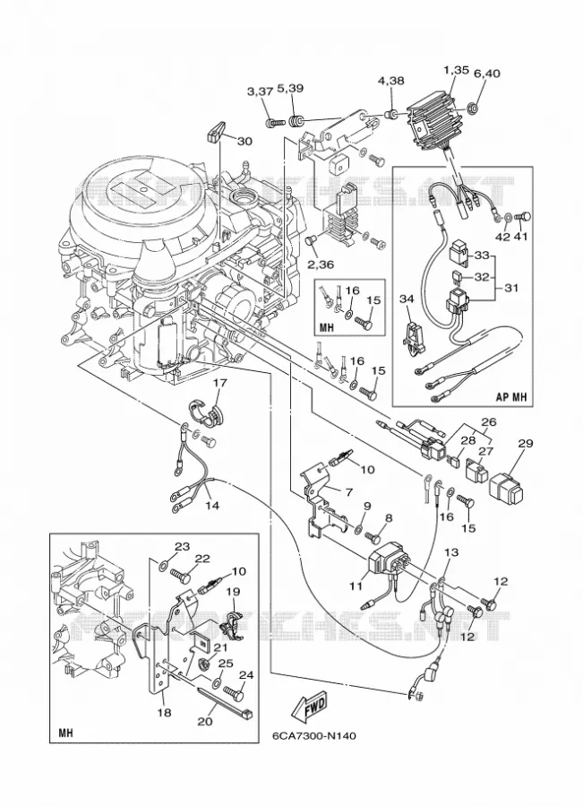 ELECTRISCH 2 Yamaha OUTBOARD ENGINES 9.9hp (7.3kW) 2016 F9.9  F9.9HES