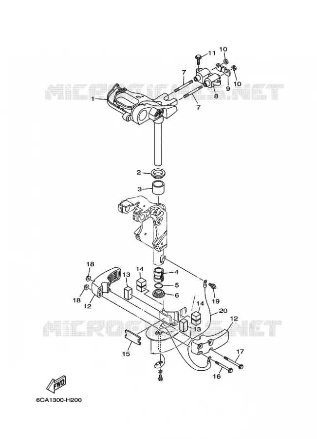 HOUDER 2 Yamaha OUTBOARD ENGINES 9.9hp (7.3kW) 2013 F9.9  F9.9HMHL