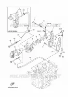 INLAAT voor Yamaha F9.9J Electric Starter, Remote control, Manual Tilt, Shaft 15