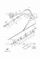 BENZINE TANK voor Yamaha F9.9J Electric Starter, Remote control, Manual Tilt, Shaft 15