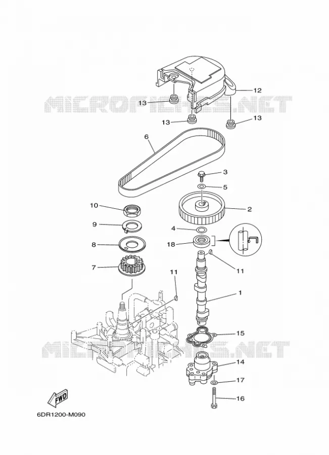 OLIEPOMP Yamaha OUTBOARD ENGINES 9.9hp (7.3kW) 2015 F9.9  F9.9JMHS