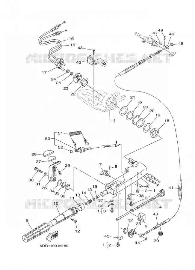 STUUR Yamaha OUTBOARD ENGINES 9.9hp (7.3kW) 2014 F9.9  F9.9JMHL