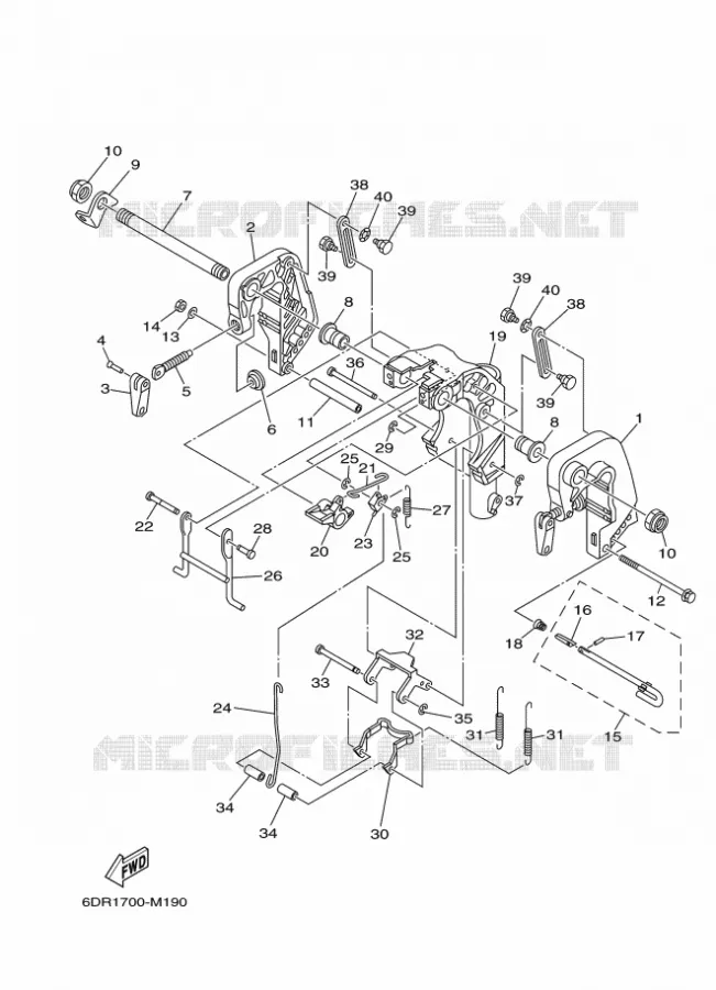 HOUDER 1 Yamaha OUTBOARD ENGINES 9.9hp (7.3kW) 2013 F9.9  F9.9JES
