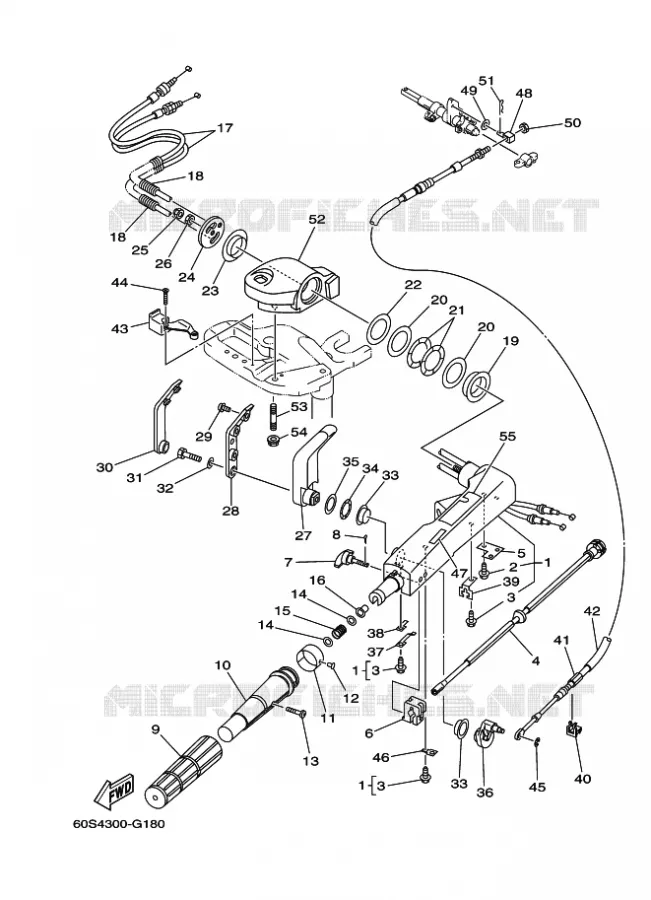 STUUR Yamaha OUTBOARD ENGINES 8hp (5.9kW) 2013 FT8  FT8DMHX