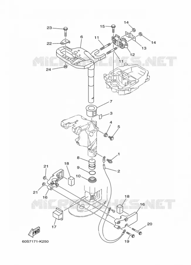 HOUDER 3 Yamaha OUTBOARD ENGINES 8hp (5.9kW) 2012 FT8  FT8DMHL