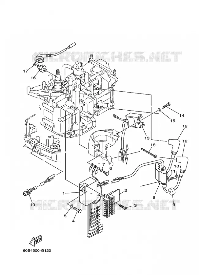 ELECTRISCH 1 Yamaha OUTBOARD ENGINES 8hp (5.9kW) 2012 FT8  FT8DEX